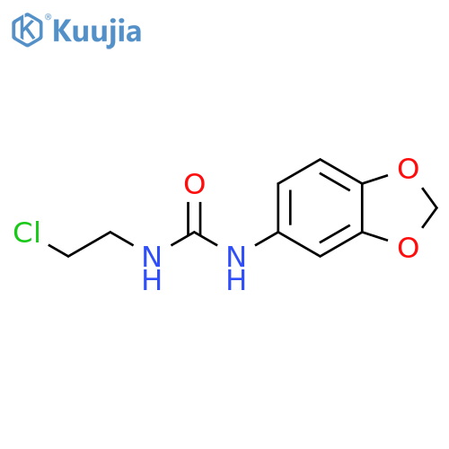 N-(1,3-Benzodioxol-5-yl)-N'-(2-chloroethyl)urea structure