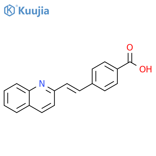 Benzoic acid, 4-[(1E)-2-(2-quinolinyl)ethenyl]- structure