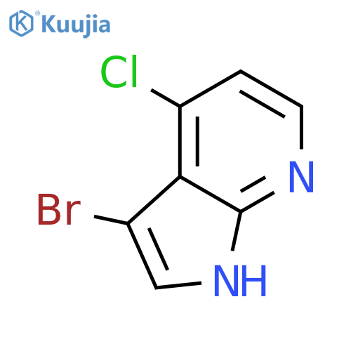 3-Bromo-4-chloro-1H-pyrrolo[2,3-b]pyridine structure
