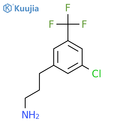 3-3-chloro-5-(trifluoromethyl)phenylpropan-1-amine structure