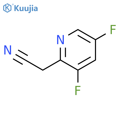 2-(3,5-difluoropyridin-2-yl)acetonitrile structure