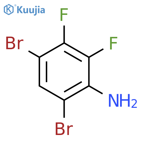 4,6-dibromo-2,3-difluoro-aniline structure