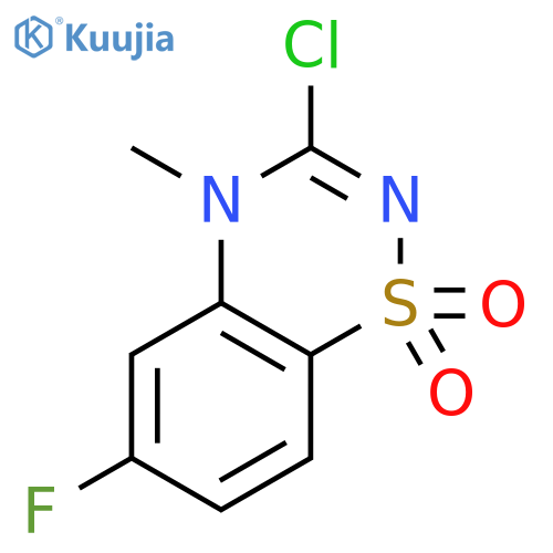 3-Chloro-6-fluoro-4-methyl-4H-1,2,4-benzothiadiazin-1,1-dioxide structure
