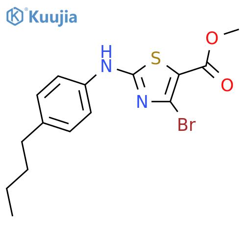 Methyl 4-bromo-2-(4-butylphenyl)thiazole-5-carboxylate structure