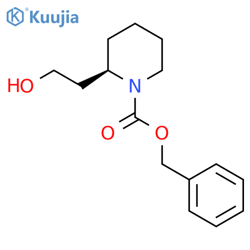 (R)-Benzyl 2-(2-hydroxyethyl)piperidine-1-carboxylate structure