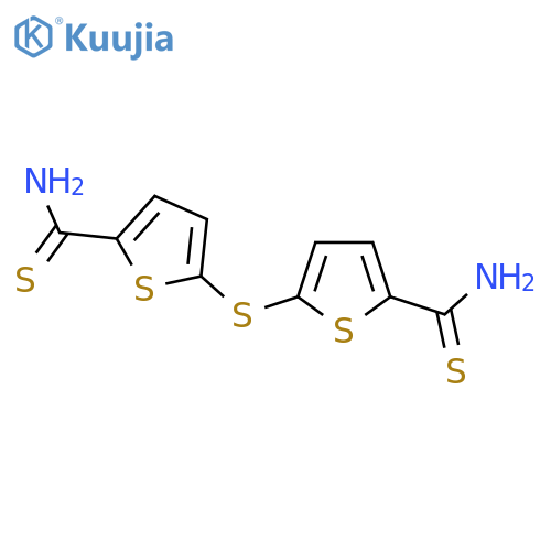 5-(5-Carbamothioylthiophen-2-yl)sulfanylthiophene-2-carbothioamide structure