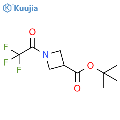 3-Azetidinecarboxylic acid, 1-(2,2,2-trifluoroacetyl)-, 1,1-dimethylethyl ester structure
