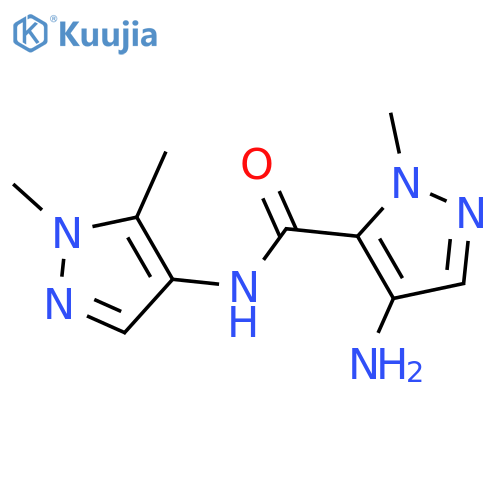 4-amino-N-(1,5-dimethyl-1H-pyrazol-4-yl)-1-methyl-1H-pyrazole-5-carboxamide structure