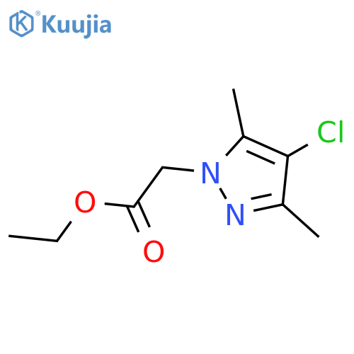 ethyl 2-(4-chloro-3,5-dimethyl-1H-pyrazol-1-yl)acetate structure