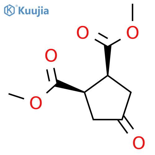 4-Oxo-cyclopentane-cis-1,2-dicarboxylic acid dimethyl ester structure