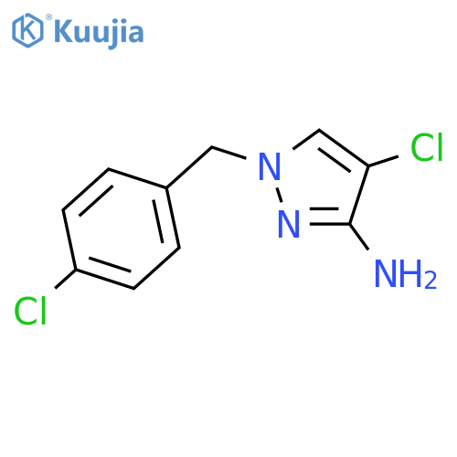 4-Chloro-1-(4-chlorobenzyl)-1H-pyrazol-3-amine structure