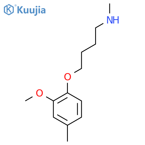 4-(2-methoxy-4-methylphenoxy)butyl(methyl)amine structure