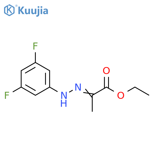 (E)-ethyl 2-(2-(3,5-difluorophenyl)hydrazono)propanoate structure