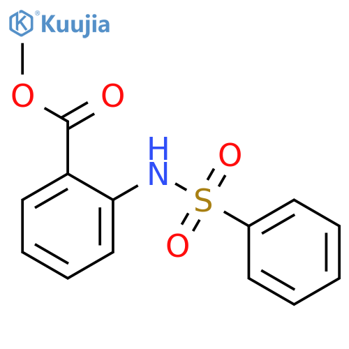 Benzoic acid,2-[(phenylsulfonyl)amino]-, methyl ester structure