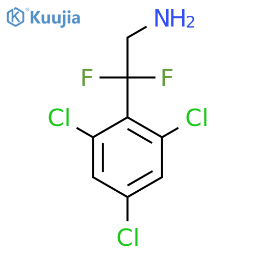 2,2-difluoro-2-(2,4,6-trichlorophenyl)ethan-1-amine structure