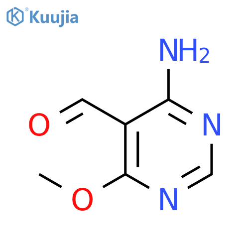 4-amino-6-methoxypyrimidine-5-carbaldehyde structure