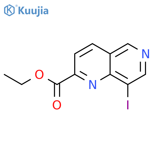 Ethyl 8-iodo-1,6-naphthyridine-2-carboxylate structure
