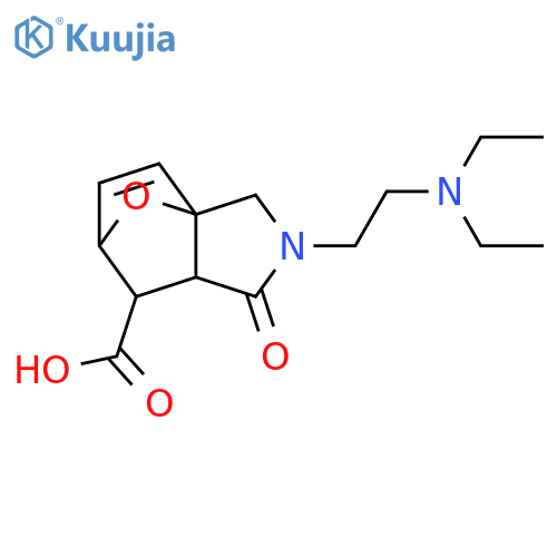 3-(2-Diethylamino-ethyl)-4-oxo-10-oxa-3-aza-tricyclo5.2.1.0*1,5*dec-8-ene-6-carboxylic Acid structure