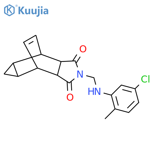 2-{(5-Chloro-2-methylphenyl)aminomethyl}hexahydro-4,6-ethenocyclopropafisoindole-1,3(3aH)-dione structure