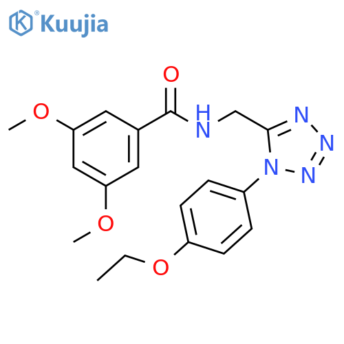 N-{[1-(4-ethoxyphenyl)-1H-1,2,3,4-tetrazol-5-yl]methyl}-3,5-dimethoxybenzamide structure