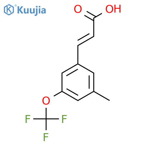 3-Methyl-5-(trifluoromethoxy)cinnamic acid structure