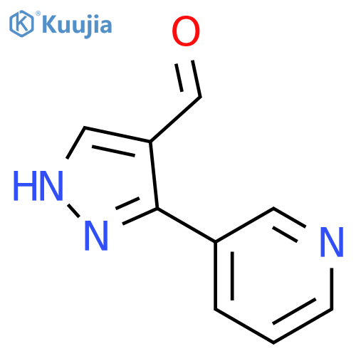 3-(pyridin-3-yl)-1H-pyrazole-4-carbaldehyde structure