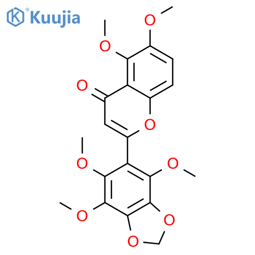 5,6,2',5',6'-pentamethoxy-3',4'-methylenedioxy-flavone structure