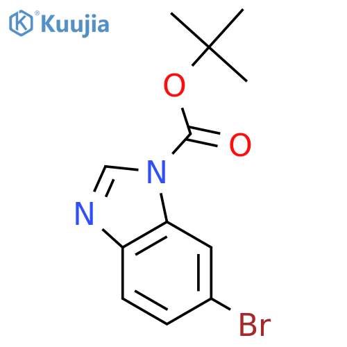 Tert-Butyl 6-bromo-1H-benzo[d]imidazole-1-carboxylate structure