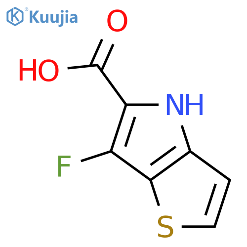 6-fluoro-4H-Thieno[3,2-b]pyrrole-5-carboxylic acid structure