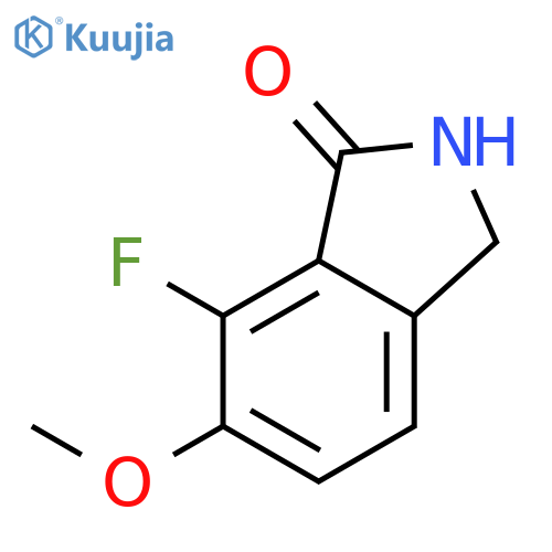 7-fluoro-6-methoxy-2,3-dihydro-1H-isoindol-1-one structure