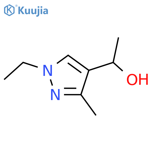 1-(1-ethyl-3-methyl-1H-pyrazol-4-yl)ethan-1-ol structure