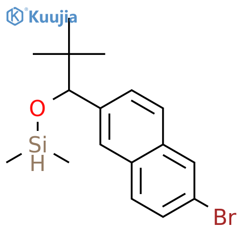 6-Bromo-2-(tert-butyldimethylsilyloxymethyl)naphthalene structure