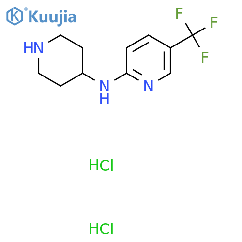 N-(piperidin-4-yl)-5-(trifluoromethyl)pyridin-2-amine dihydrochloride structure