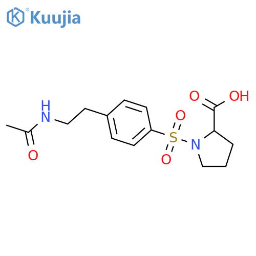 1-({4-2-(Acetylamino)ethylphenyl}sulfonyl)proline structure