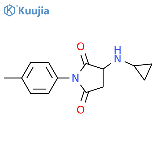 3-(Cyclopropylamino)-1-(4-methylphenyl)pyrrolidine-2,5-dione structure