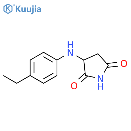 3-[(4-ethylphenyl)amino]pyrrolidine-2,5-dione structure