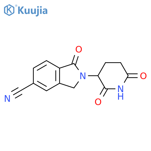 2-(2,6-Dioxo-piperidin-3-yl)-1-oxo-2,3-dihydro-1H-isoindole-5-carbonitrile structure