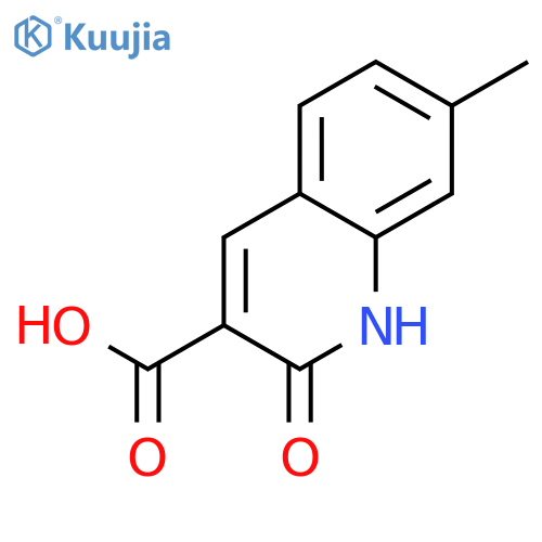 2-Hydroxy-7-methylquinoline-3-carboxylic acid structure