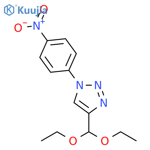 4-(diethoxymethyl)-1-(4-nitrophenyl)-1H-1,2,3-triazole structure