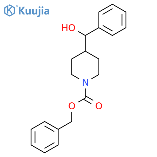 benzyl 4-hydroxy(phenyl)methylpiperidine-1-carboxylate structure