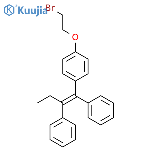 (1-(4-(2-bromoethoxy)phenyl)but-1-ene-1,2-diyl)dibenzene structure
