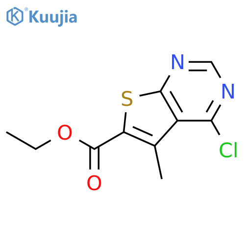 ETHYL 4-CHLORO-5-METHYLTHIENO[2,3-D]PYRIMIDINE-6-CARBOXYLATE structure