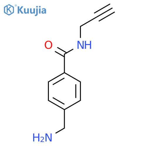 4-(aminomethyl)-N-(prop-2-yn-1-yl)benzamide structure