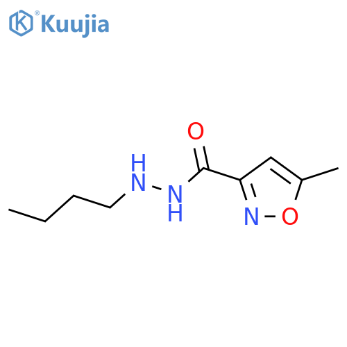 3-Isoxazolecarboxylicacid, 5-methyl-, 2-butylhydrazide structure