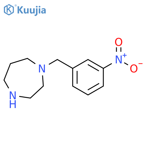 1-[(3-nitrophenyl)methyl]-1,4-diazepane structure