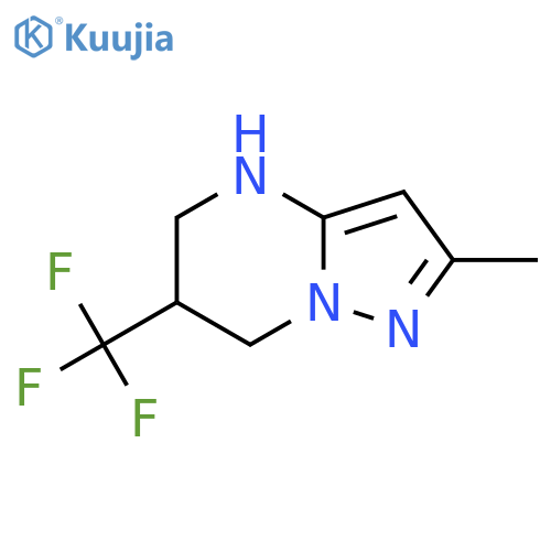 2-Methyl-6-(trifluoromethyl)-4H,5H,6H,7H-pyrazolo1,5-apyrimidine structure