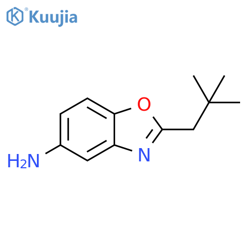 2-(2,2-dimethylpropyl)-1,3-benzoxazol-5-amine structure