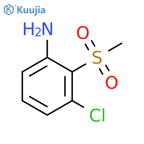3-chloro-2-methanesulfonylaniline structure