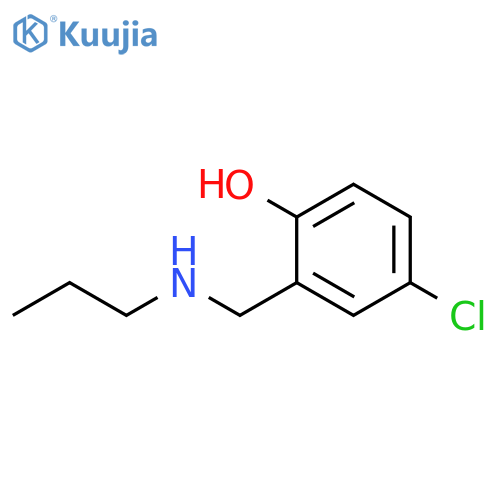 4-chloro-2-(propylamino)methylphenol structure