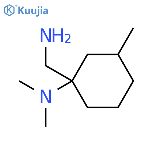 1-(aminomethyl)-N,N,3-trimethylcyclohexan-1-amine structure